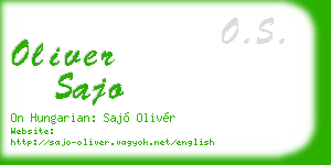 oliver sajo business card