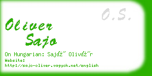 oliver sajo business card